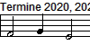 Termine 2020, 2021